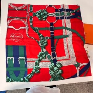 Hermes silk scarf